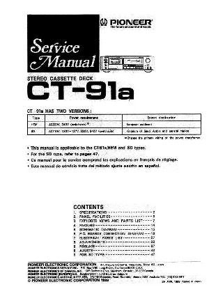 Сервисная инструкция Pioneer CT-91A ― Manual-Shop.ru