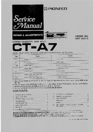 Service manual Pioneer CT-A7 ― Manual-Shop.ru
