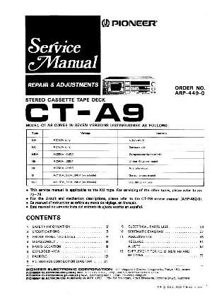 Сервисная инструкция Pioneer CT-A9 ― Manual-Shop.ru