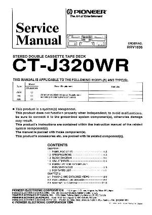 Сервисная инструкция Pioneer CT-J320WR ― Manual-Shop.ru