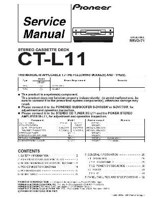 Сервисная инструкция Pioneer CT-L11 ― Manual-Shop.ru