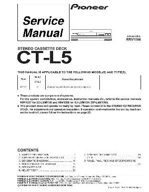 Сервисная инструкция Pioneer CT-L5 ― Manual-Shop.ru