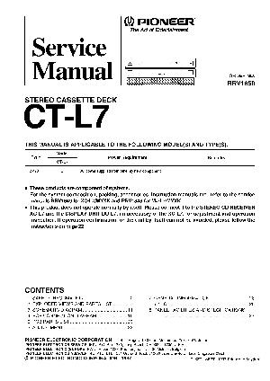Сервисная инструкция Pioneer CT-L7 ― Manual-Shop.ru