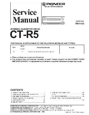 Сервисная инструкция Pioneer CT-R5 ― Manual-Shop.ru