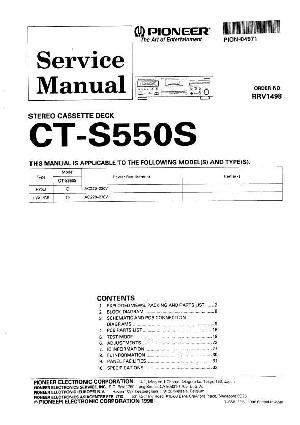 Service manual Pioneer CT-S550S ― Manual-Shop.ru