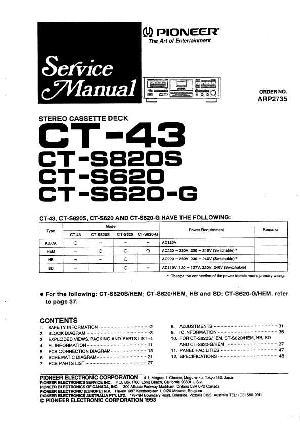 Service manual Pioneer CT-S620, CT-S820S ― Manual-Shop.ru