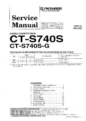 Сервисная инструкция Pioneer CT-S740S ― Manual-Shop.ru