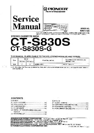 Service manual Pioneer CT-S830S ― Manual-Shop.ru