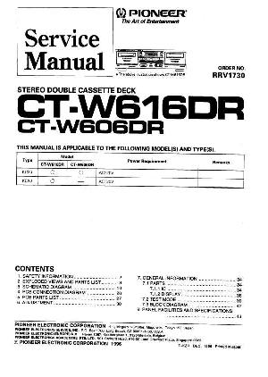 Сервисная инструкция Pioneer CT-W606DR, CT-W616DR ― Manual-Shop.ru