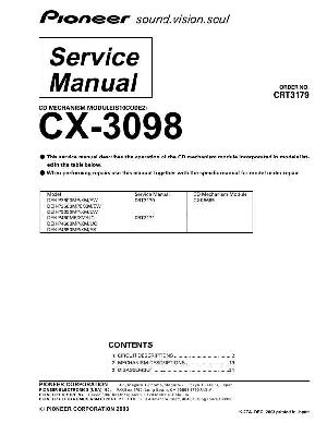 Сервисная инструкция Pioneer CX-3098 ― Manual-Shop.ru