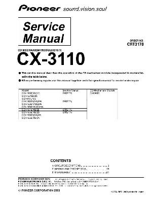 Service manual Pioneer CX-3110 ― Manual-Shop.ru
