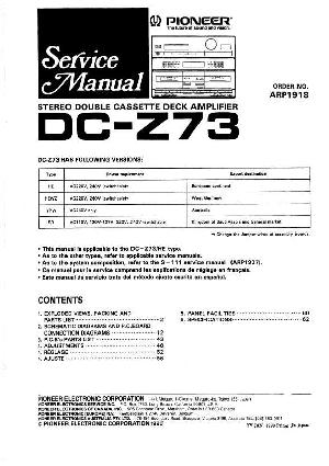 Сервисная инструкция Pioneer DC-Z73 ― Manual-Shop.ru
