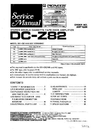 Сервисная инструкция Pioneer DC-Z82 ― Manual-Shop.ru