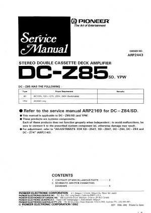 Service manual Pioneer DC-Z85 ― Manual-Shop.ru