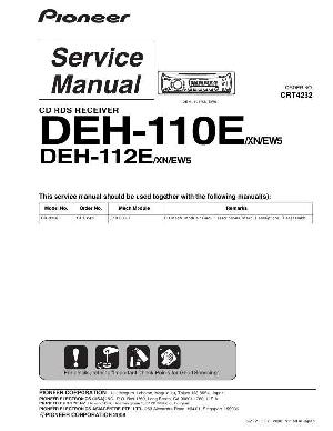 Service manual Pioneer DEH-110E, DEH-112E ― Manual-Shop.ru