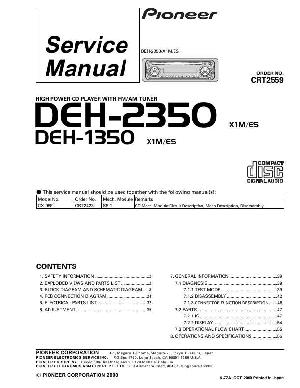 Сервисная инструкция Pioneer DEH-1350, DEH-2350 ― Manual-Shop.ru