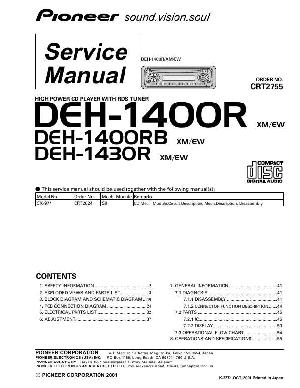 Сервисная инструкция Pioneer DEH-1400R, DEH-1430R ― Manual-Shop.ru