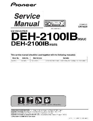 Сервисная инструкция Pioneer DEH-2100IB ― Manual-Shop.ru