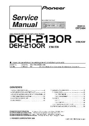 Сервисная инструкция Pioneer DEH-2100R, DEH-2130R ― Manual-Shop.ru