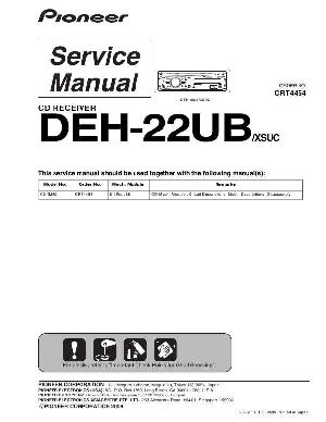 Service manual Pioneer DEH-22UB ― Manual-Shop.ru