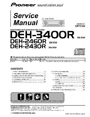 Сервисная инструкция Pioneer DEH-2430 ― Manual-Shop.ru