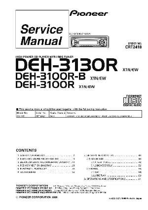 Service manual Pioneer DEH-3100R, DEH-3130R ― Manual-Shop.ru