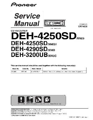 Service manual Pioneer DEH-3200UB, DEH-4250SD, DEH-4290SD ― Manual-Shop.ru