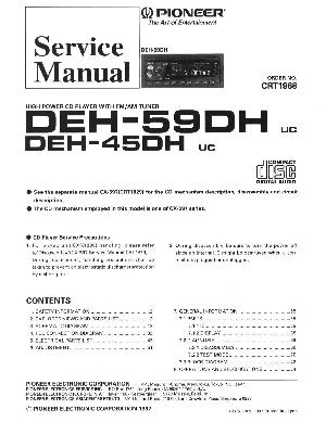 Сервисная инструкция Pioneer DEH-45DH, 59DH ― Manual-Shop.ru