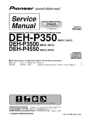 Service manual Pioneer DEH-P350, DEH-P3500, DEH-P4550 ― Manual-Shop.ru