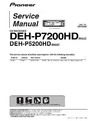 Сервисная инструкция Pioneer DEH-P5200HD, DEH-P7200HD ― Manual-Shop.ru