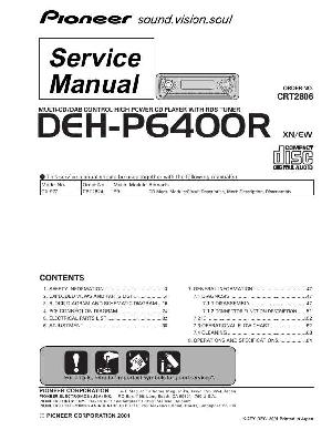 Service manual Pioneer DEH-P6400R ― Manual-Shop.ru