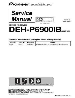 Сервисная инструкция Pioneer DEH-P6900IB ― Manual-Shop.ru