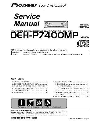 Сервисная инструкция Pioneer DEH-P7400MP ― Manual-Shop.ru