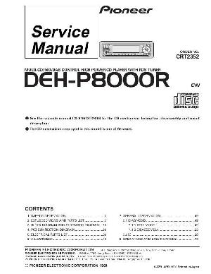 Сервисная инструкция Pioneer DEH-P8000R ― Manual-Shop.ru