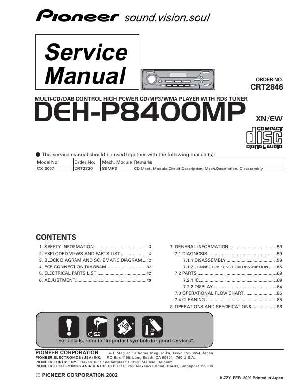 Сервисная инструкция Pioneer DEH-P8400MP ― Manual-Shop.ru