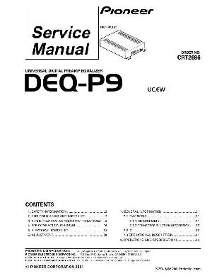 Сервисная инструкция Pioneer DEQ-P9 ― Manual-Shop.ru