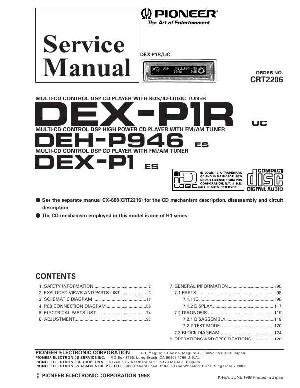 Сервисная инструкция Pioneer DEX-P1, DEX-P1R ― Manual-Shop.ru