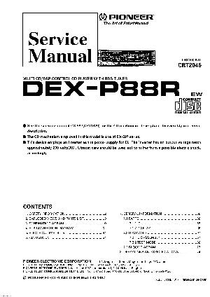 Сервисная инструкция Pioneer DEX-P88R ― Manual-Shop.ru