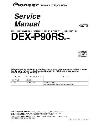 Сервисная инструкция Pioneer DEX-P90RS ― Manual-Shop.ru