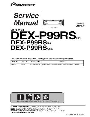 Сервисная инструкция Pioneer DEX-P99RS ― Manual-Shop.ru