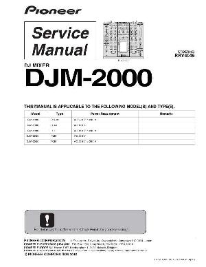 Сервисная инструкция Pioneer DJM-2000 ― Manual-Shop.ru