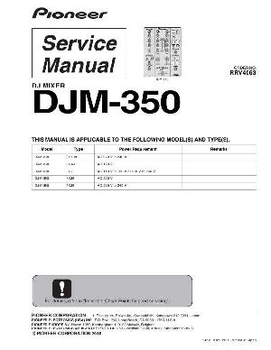 Сервисная инструкция Pioneer DJM-350 ― Manual-Shop.ru