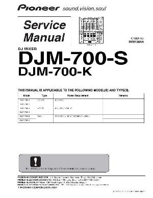 Сервисная инструкция Pioneer DJM-700-K, S ― Manual-Shop.ru