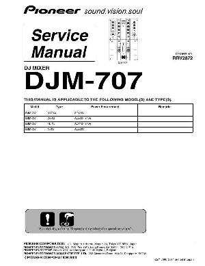Сервисная инструкция Pioneer DJM-707 ― Manual-Shop.ru