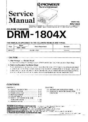Сервисная инструкция Pioneer DRM-1804X ― Manual-Shop.ru