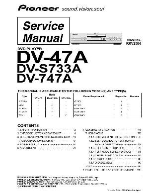 Сервисная инструкция Pioneer DV-47A, DV-747A, DV-S733A ― Manual-Shop.ru