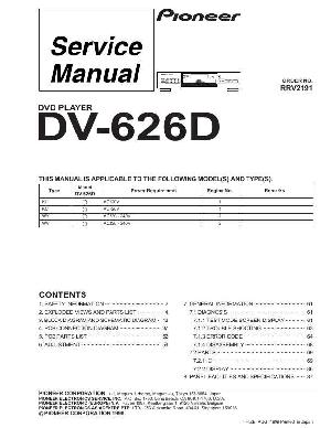 Сервисная инструкция Pioneer DV-626D ― Manual-Shop.ru