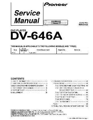 Сервисная инструкция Pioneer DV-646A ― Manual-Shop.ru
