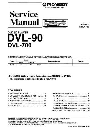 Сервисная инструкция Pioneer DVL-90, DVL-700 ― Manual-Shop.ru