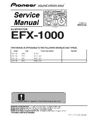 Сервисная инструкция Pioneer EFX-1000 ― Manual-Shop.ru